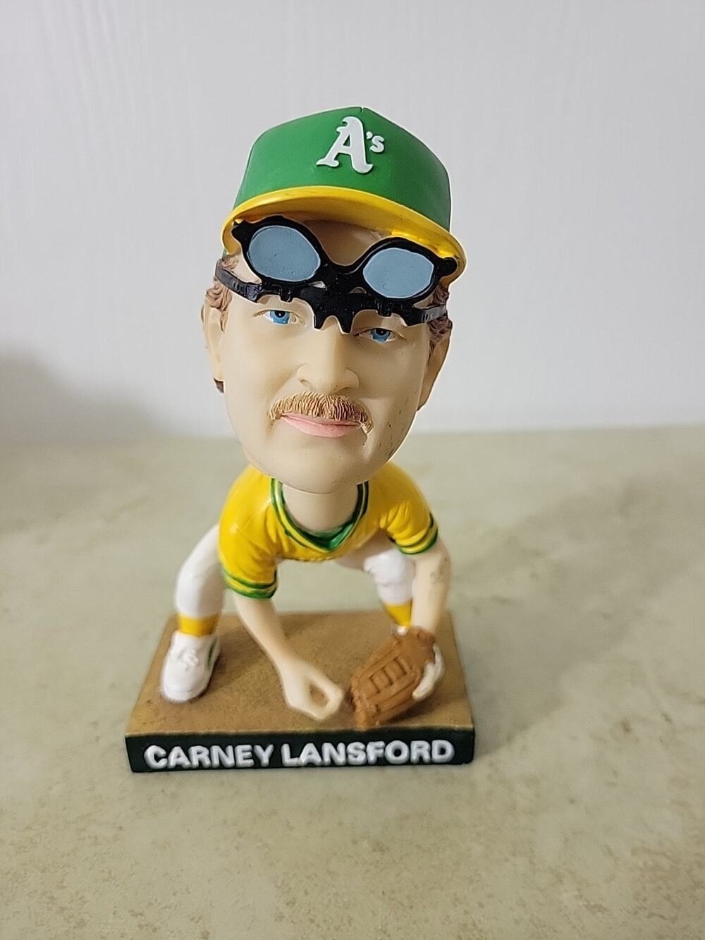 Vintage Carney Lansford Baseball Bobblehead Collectible Figurine Sculpture
